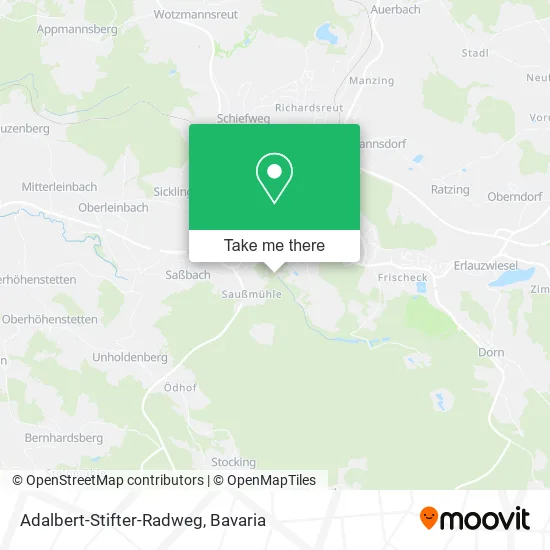 Карта Adalbert-Stifter-Radweg