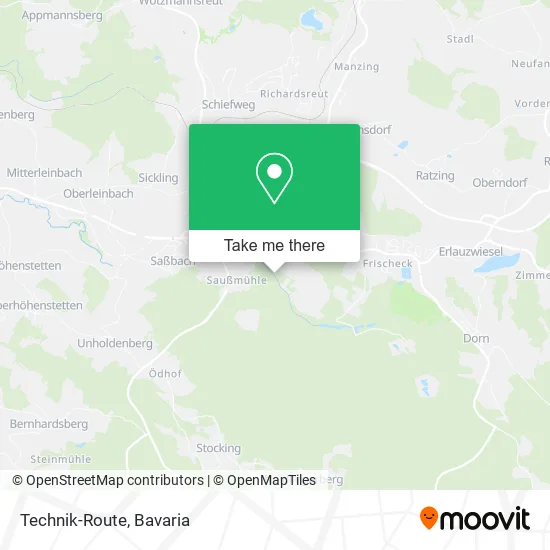 Карта Technik-Route