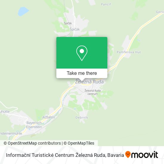 Informační Turistické Centrum Železná Ruda map