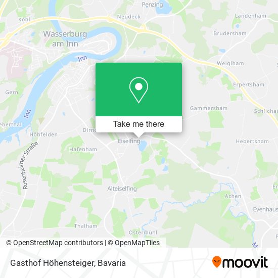 Gasthof Höhensteiger map