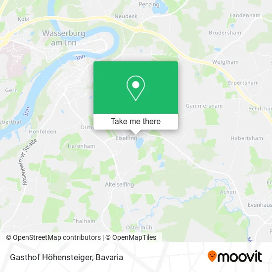 Карта Gasthof Höhensteiger
