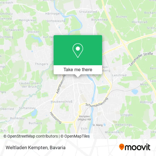 Карта Weltladen Kempten