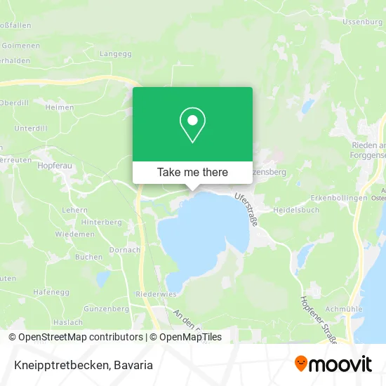 Карта Kneipptretbecken