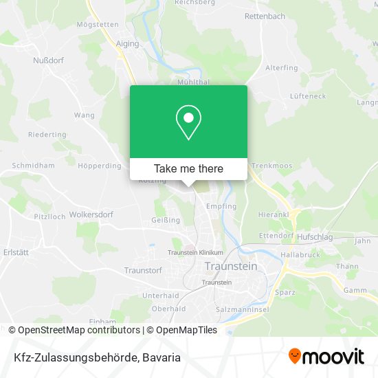 Kfz-Zulassungsbehörde map