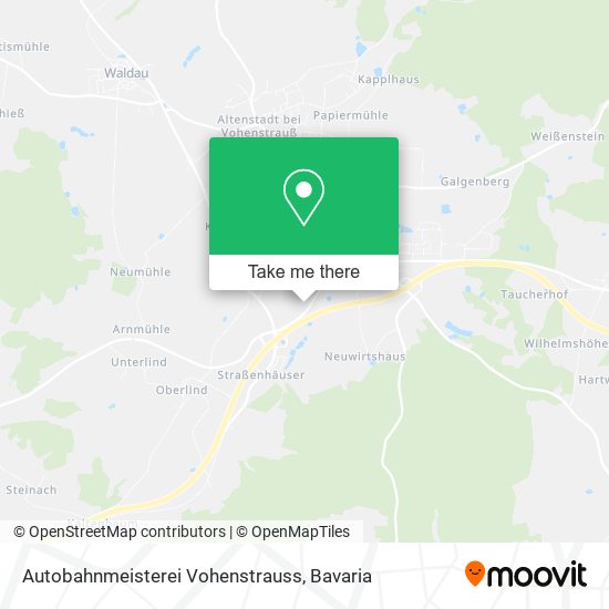 Autobahnmeisterei Vohenstrauss map