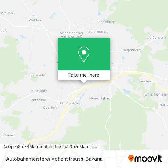 Карта Autobahnmeisterei Vohenstrauss