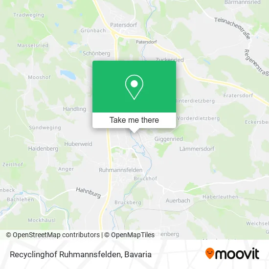 Карта Recyclinghof Ruhmannsfelden