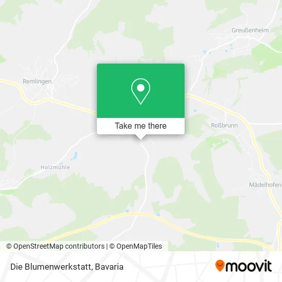 Карта Die Blumenwerkstatt