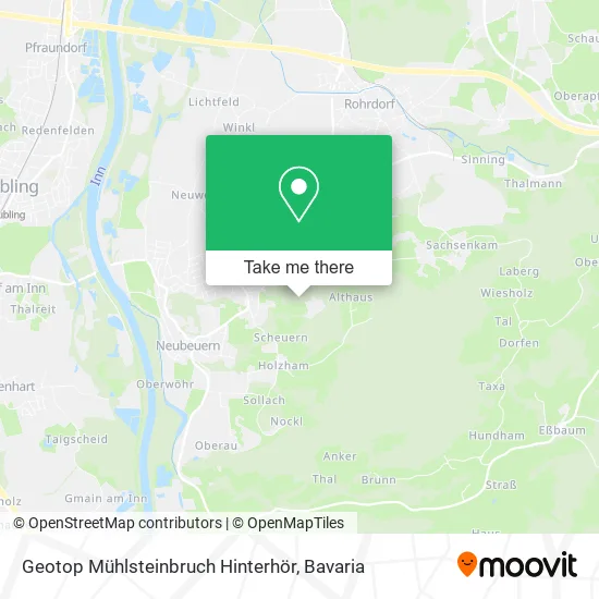 Карта Geotop Mühlsteinbruch Hinterhör