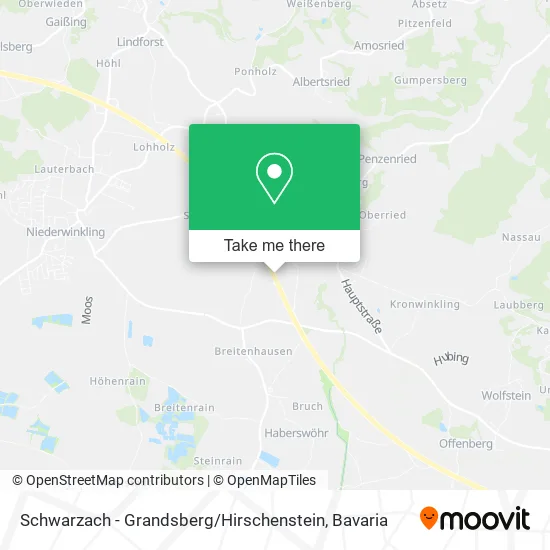 Карта Schwarzach - Grandsberg / Hirschenstein