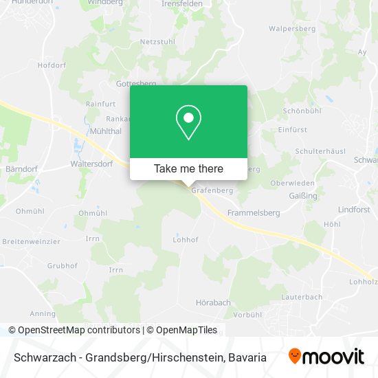 Schwarzach - Grandsberg / Hirschenstein map