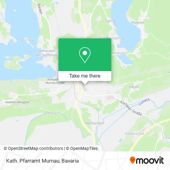 Карта Kath. Pfarramt Murnau