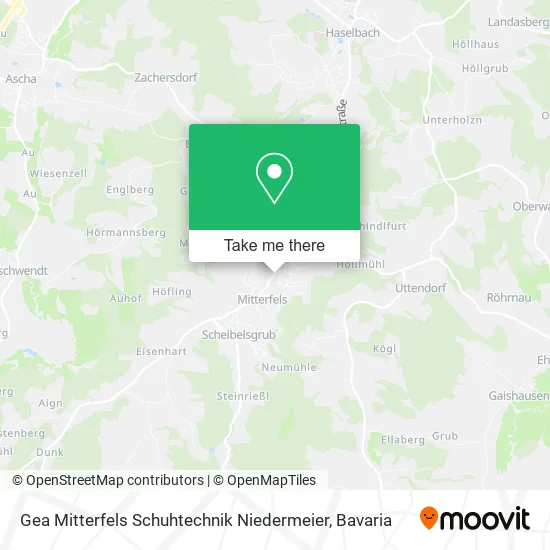 Карта Gea Mitterfels Schuhtechnik Niedermeier