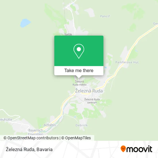 Карта Železná Ruda