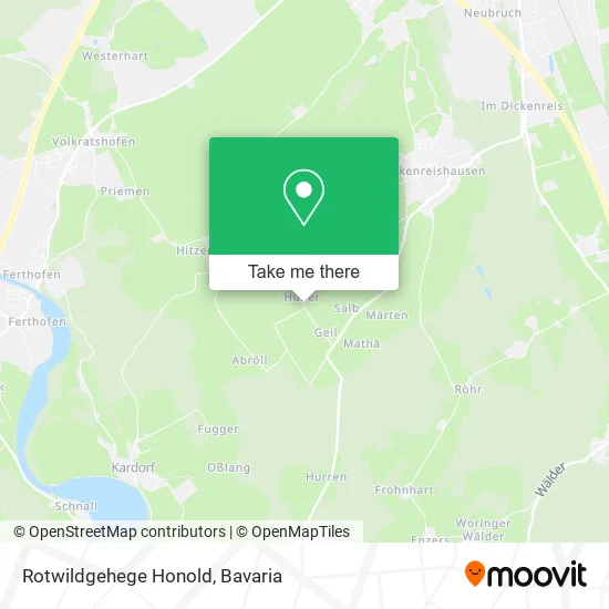 Карта Rotwildgehege Honold
