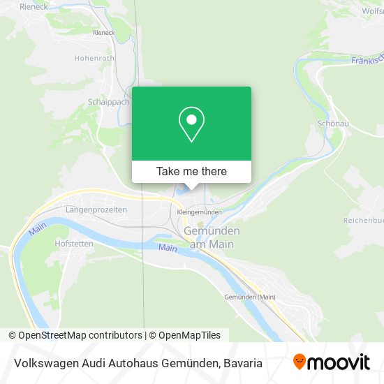 Volkswagen Audi Autohaus Gemünden map