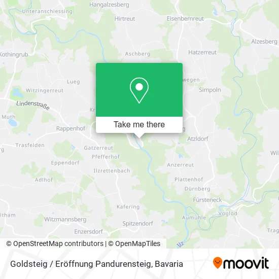 Карта Goldsteig / Eröffnung Pandurensteig