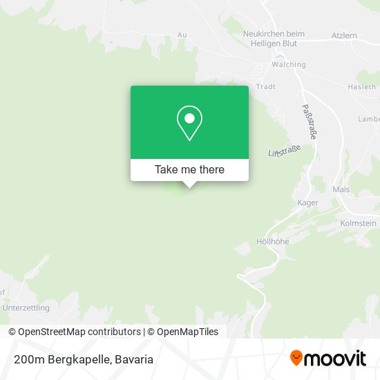 200m Bergkapelle map