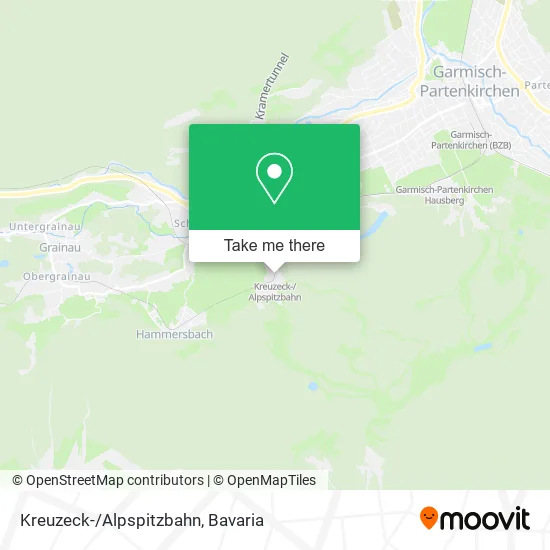 Карта Kreuzeck-/Alpspitzbahn