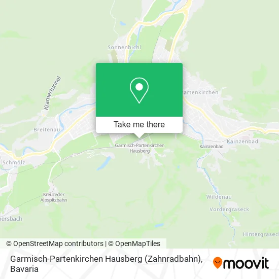 Карта Garmisch-Partenkirchen Hausberg (Zahnradbahn)