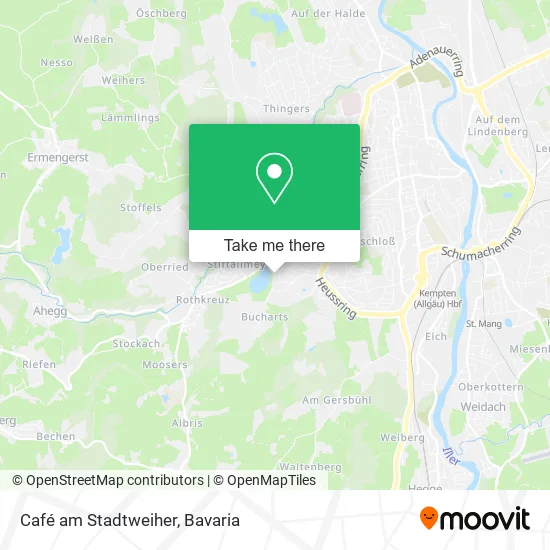 Карта Café am Stadtweiher