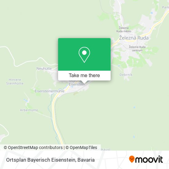Ortsplan Bayerisch Eisenstein map