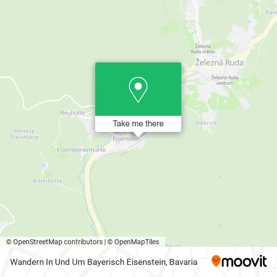 Карта Wandern In Und Um Bayerisch Eisenstein