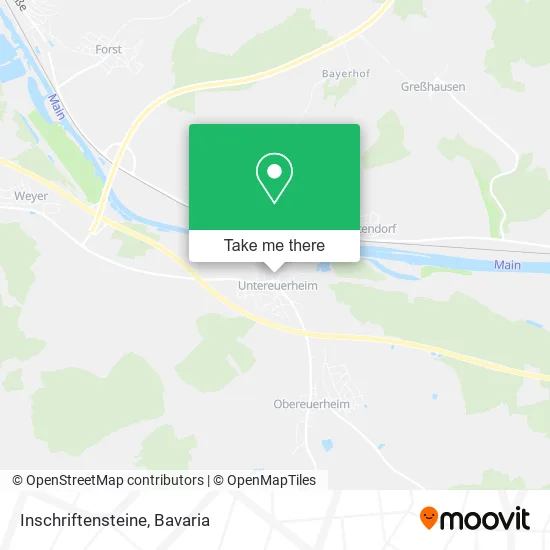 Карта Inschriftensteine