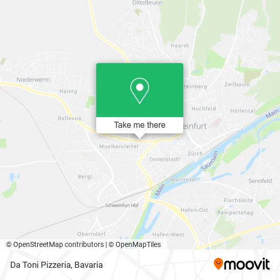 Карта Da Toni Pizzeria