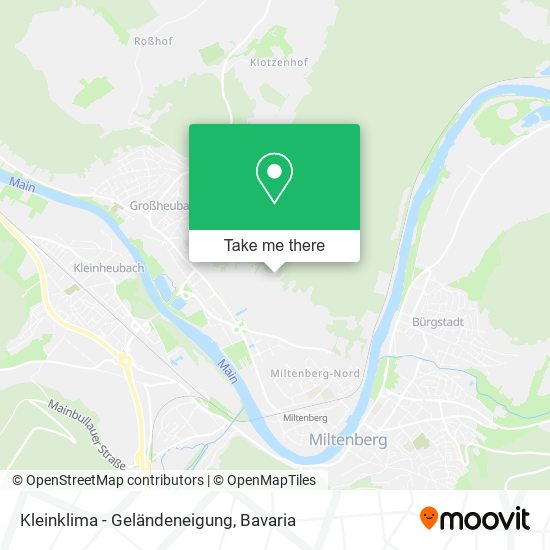 Kleinklima - Geländeneigung map