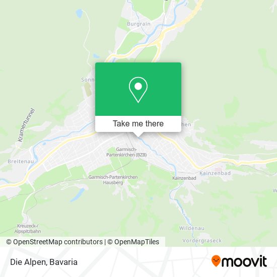 Die Alpen map