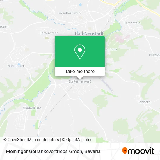 Карта Meininger Getränkevertriebs Gmbh