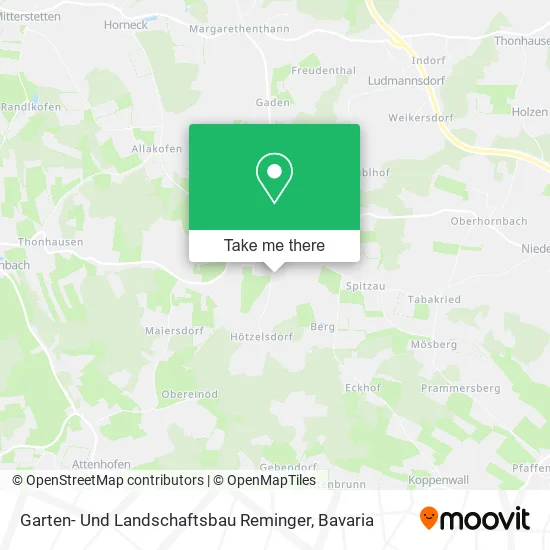 Карта Garten- Und Landschaftsbau Reminger