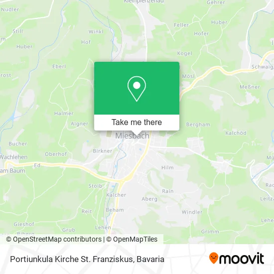 Карта Portiunkula Kirche St. Franziskus