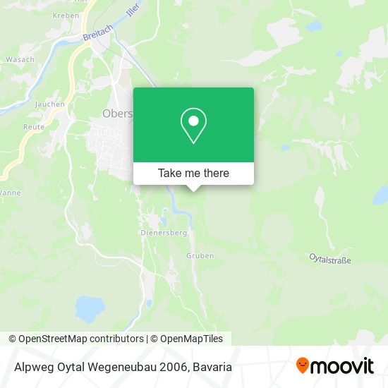 Alpweg Oytal Wegeneubau 2006 map