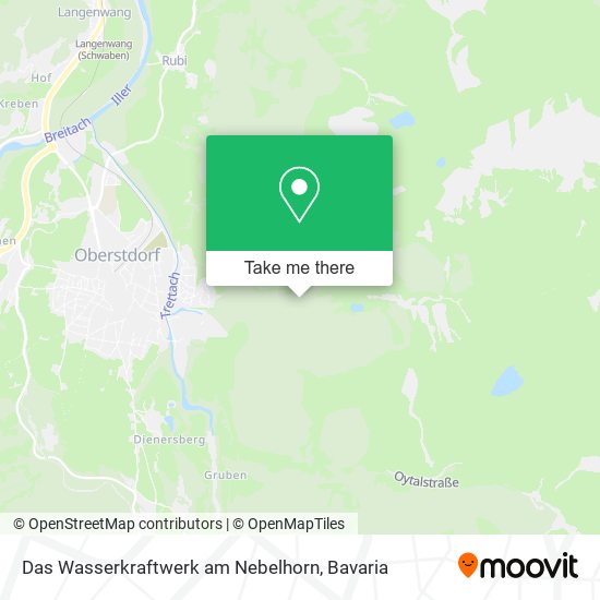 Das Wasserkraftwerk am Nebelhorn map