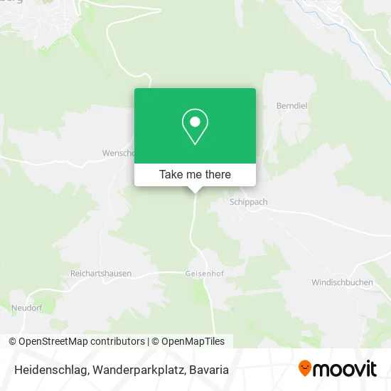 Карта Heidenschlag, Wanderparkplatz