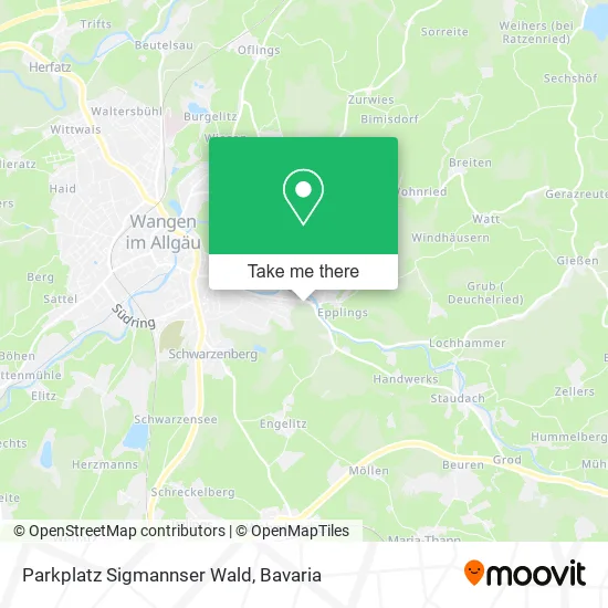 Карта Parkplatz Sigmannser Wald