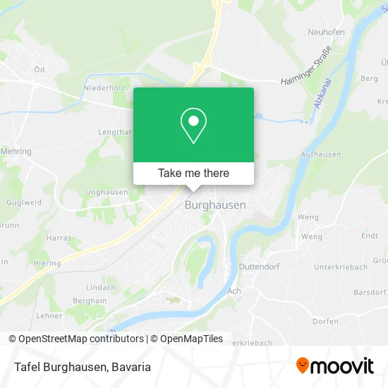 Карта Tafel Burghausen