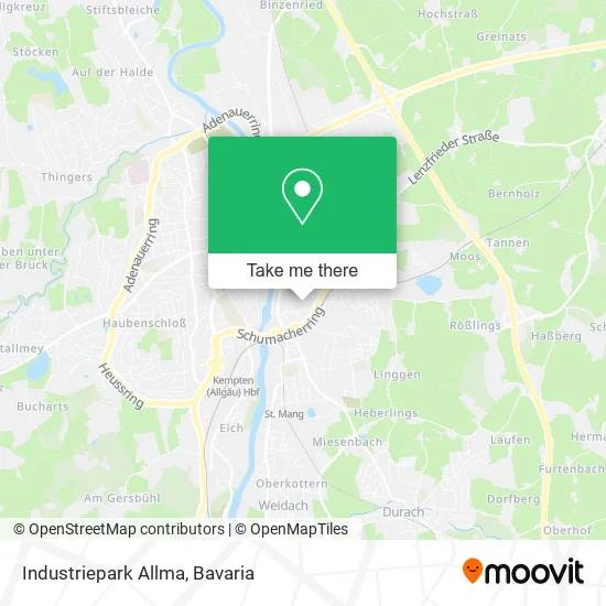 Карта Industriepark Allma