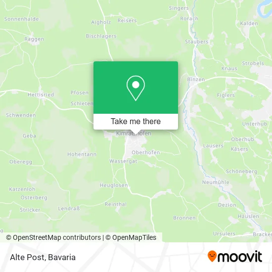 Карта Alte Post