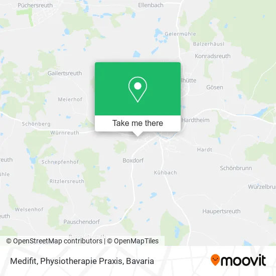 Карта Medifit, Physiotherapie Praxis