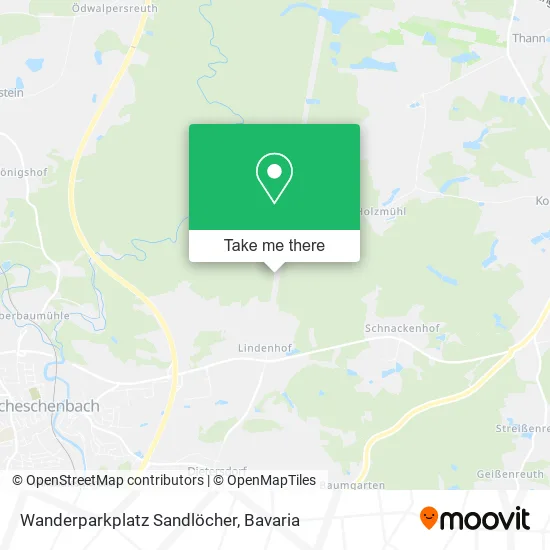 Карта Wanderparkplatz Sandlöcher