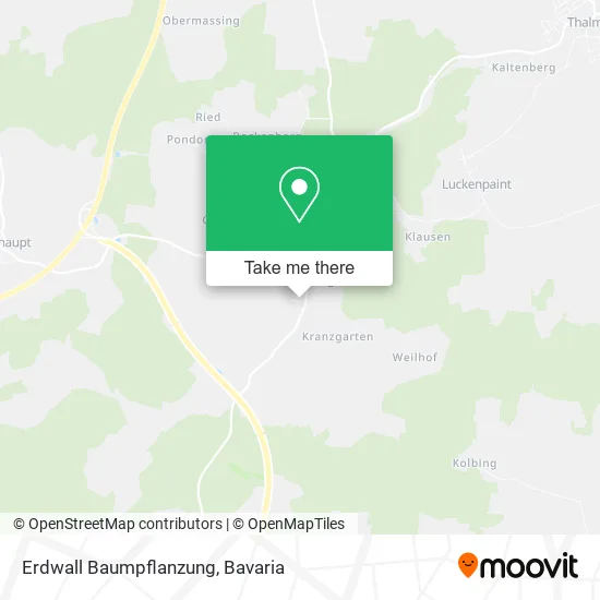 Карта Erdwall Baumpflanzung