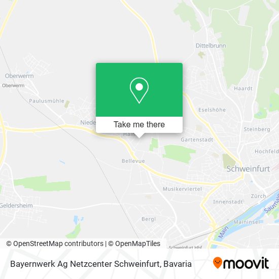 Bayernwerk Ag Netzcenter Schweinfurt map