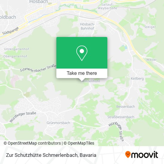 Zur Schutzhütte Schmerlenbach map