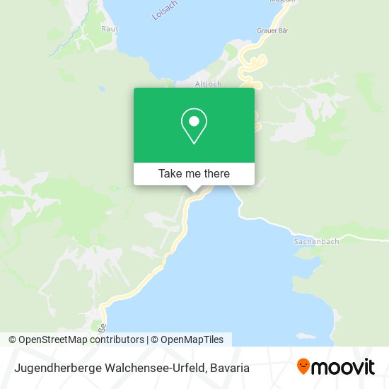 Карта Jugendherberge Walchensee-Urfeld