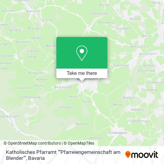 Katholisches Pfarramt ""Pfarreiengemeinschaft am Blender"" map