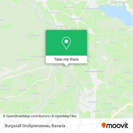Burgstall Großpienzenau map