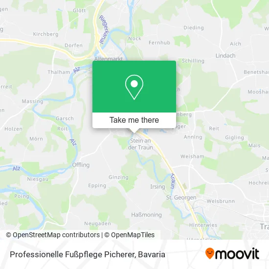 Карта Professionelle Fußpflege Picherer